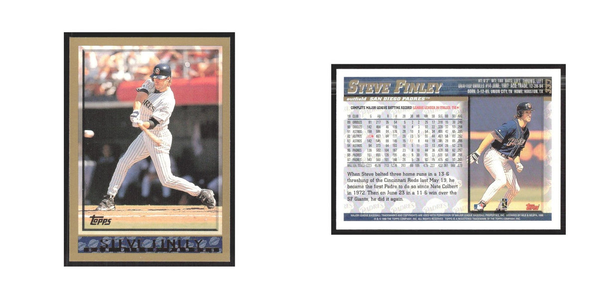 1998 Topps Steve Finley Padres #330