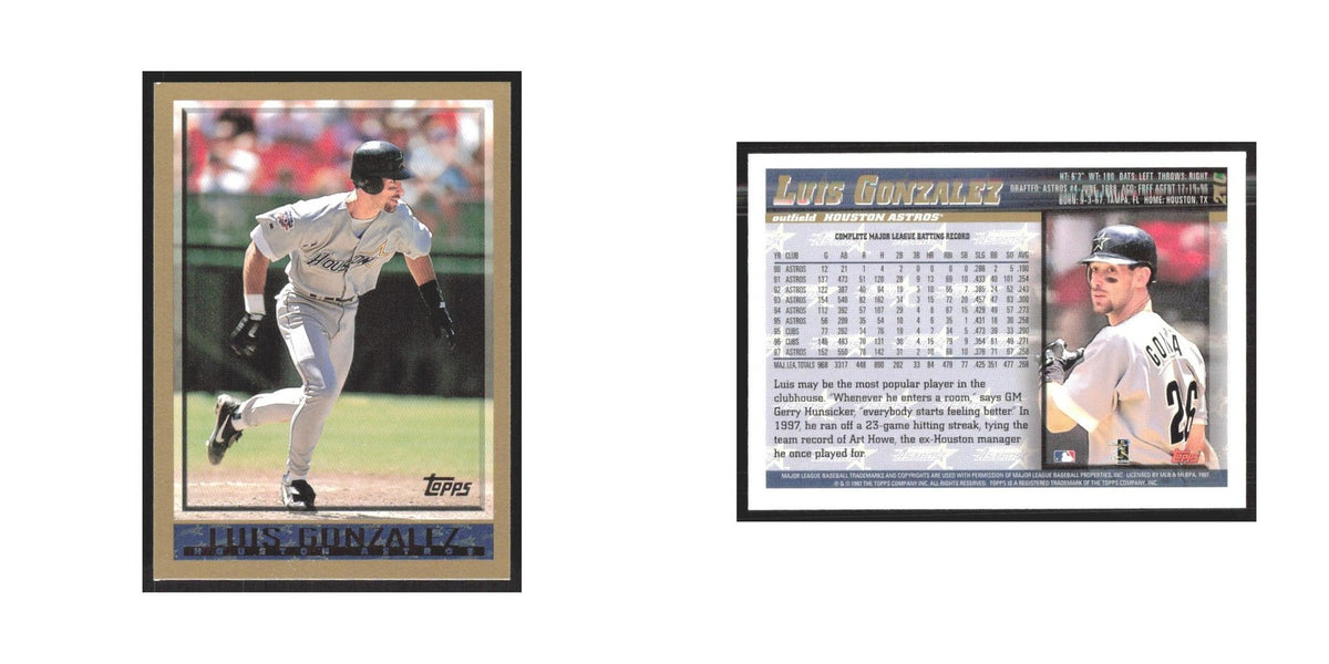 1998 Topps Luis Gonzalez Astros #210