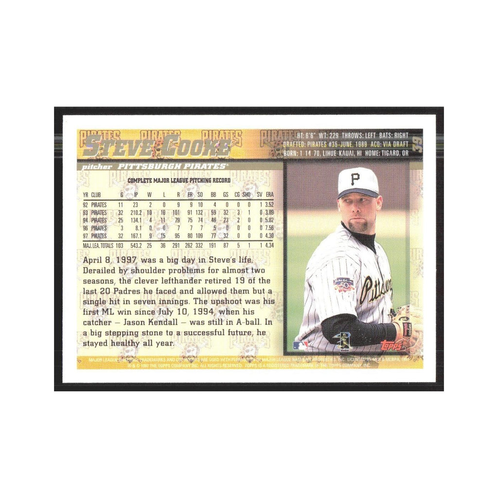 1998 Topps Steve Cooke Pirates #39