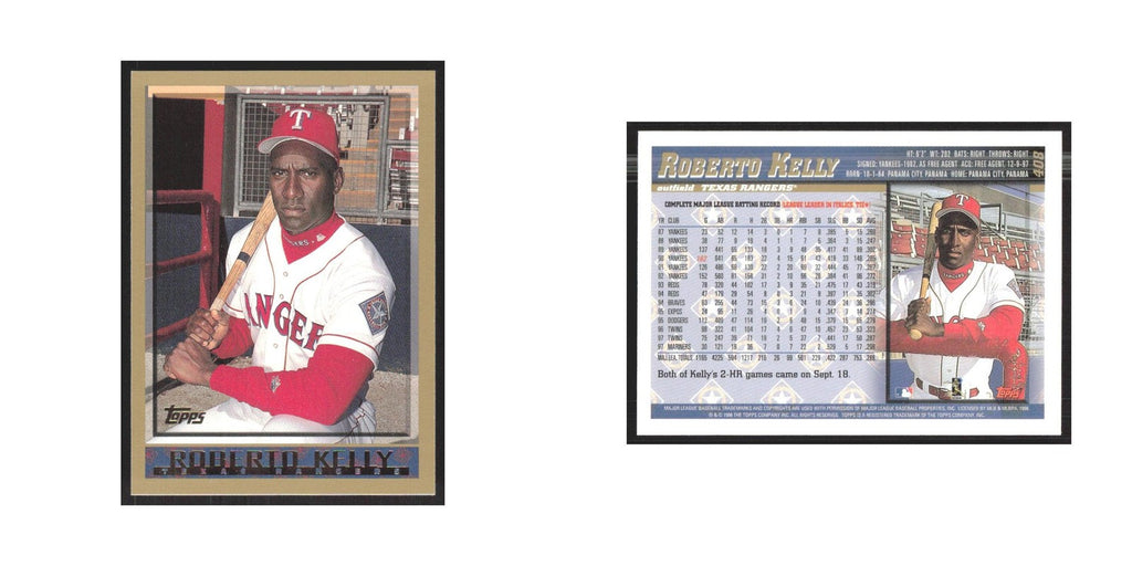 1998 Topps Roberto Kelly Rangers #408