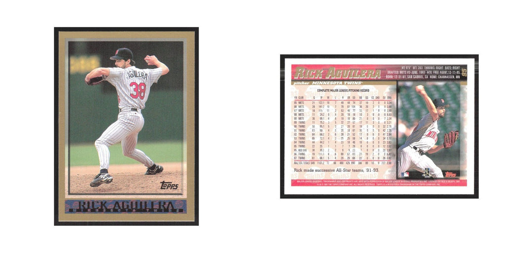 1998 Topps Rick Aguilera Twins #95
