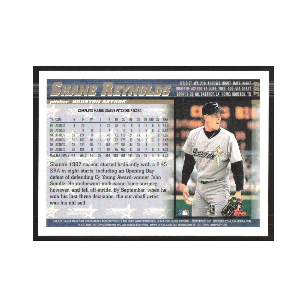 1998 Topps Shane Reynolds Astros #380
