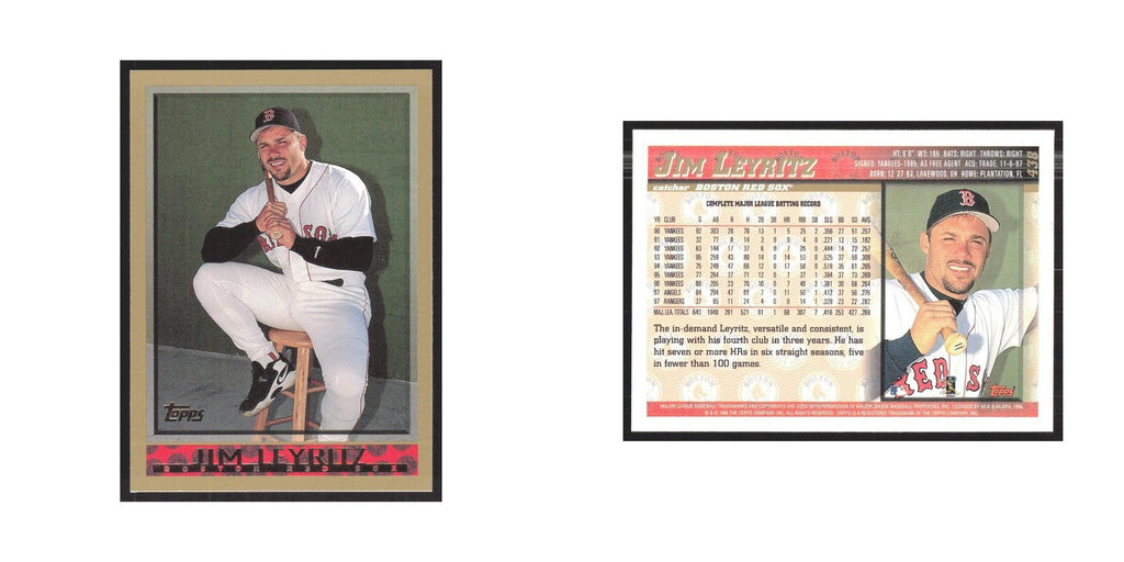 1998 Topps Jim Leyritz Red Sox #438