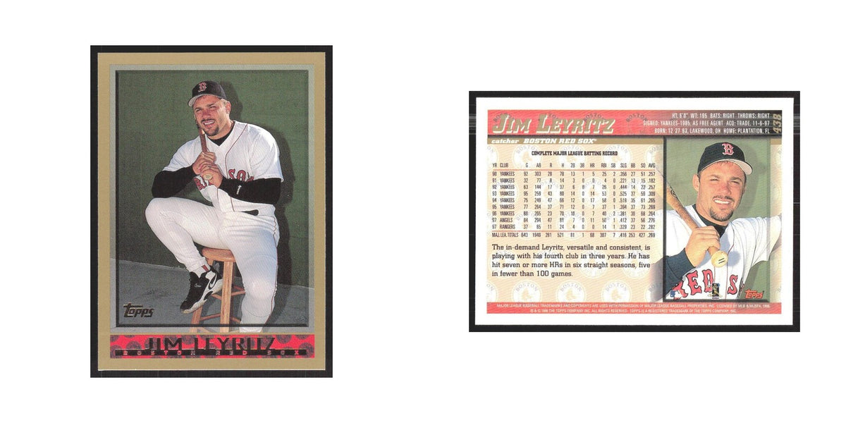 1998 Topps Jim Leyritz Red Sox #438
