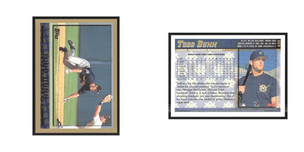 1998 Topps Todd Dunn Brewers #435