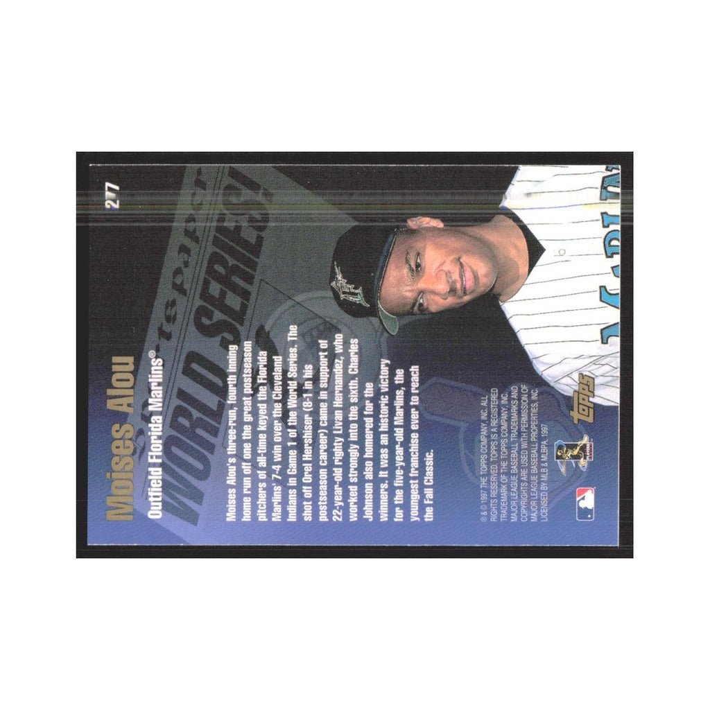 1998 Topps Moises Alou Florida Marlins #277