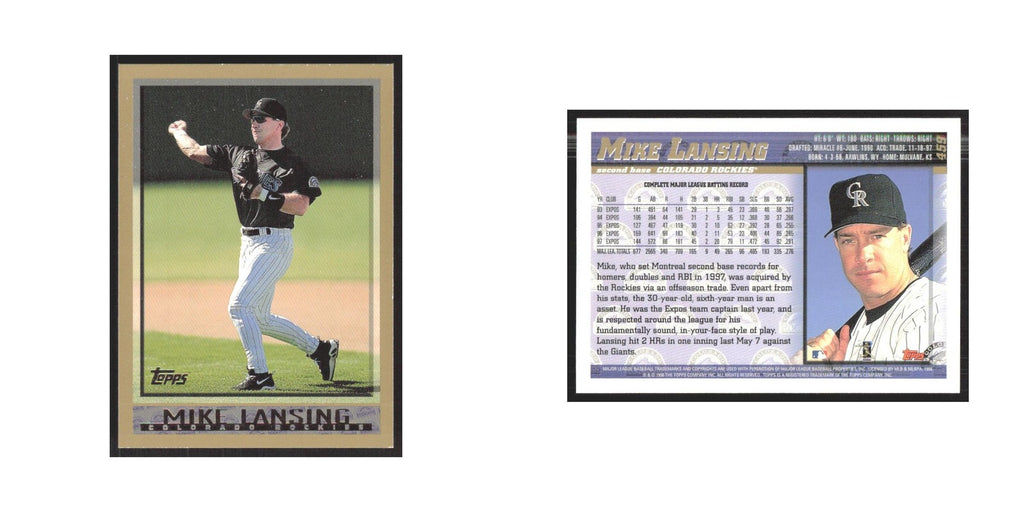 1998 Topps Mike Lansing Rockies #459