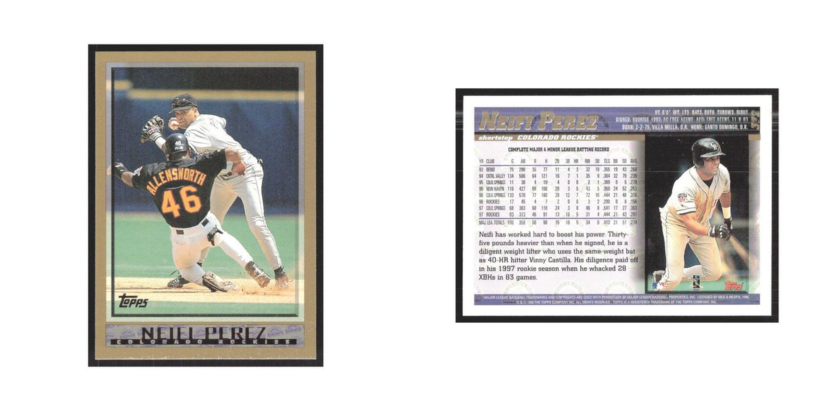 1998 Topps Neifi Perez Rockies #372