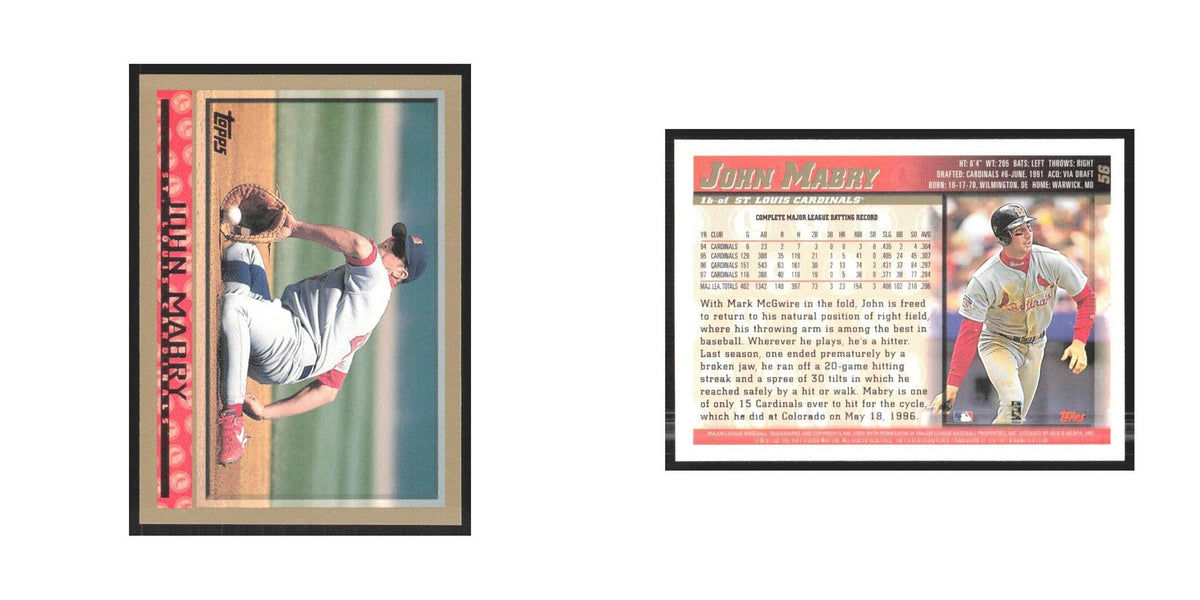 1998 Topps John Mabry Cardinals #56