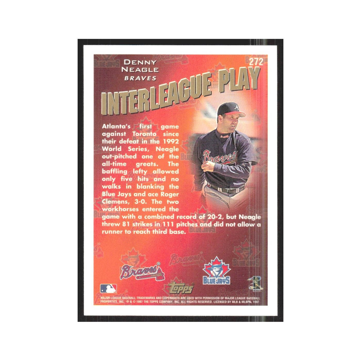 1998 Topps Denny Neagle Braves #272