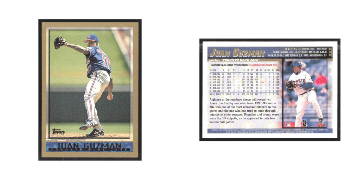 1998 Topps Juan Guzman Blue Jays #352