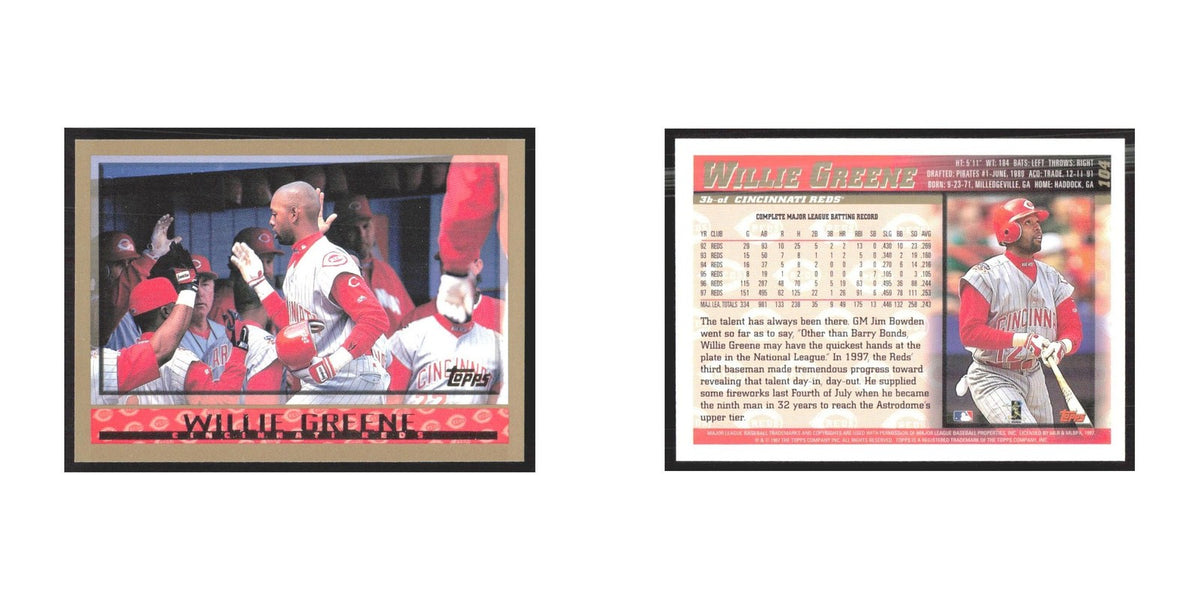 1998 Topps Willie Greene Reds #104