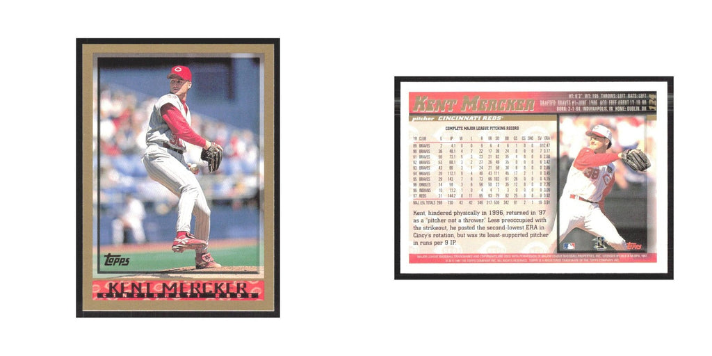 1998 Topps Kent Mercker Reds #124