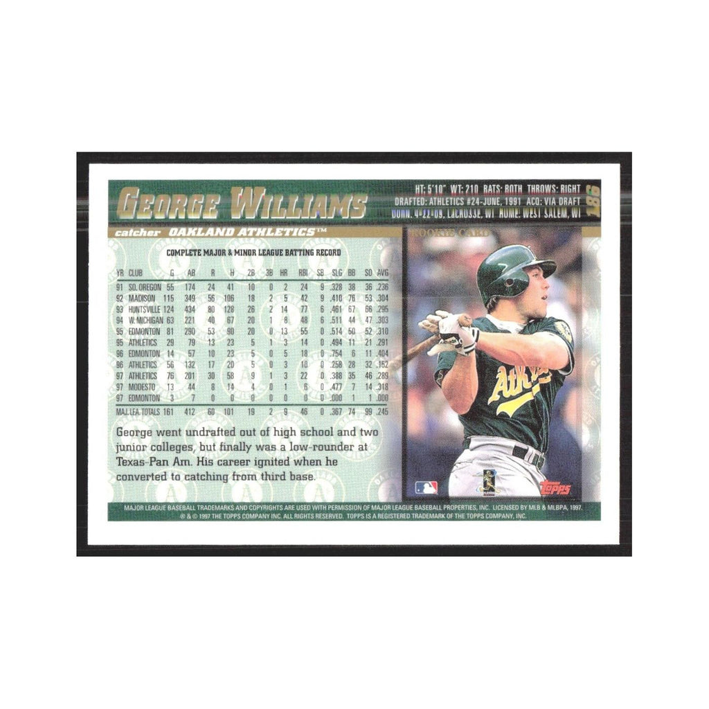 1998 Topps George Williams Athletics #186