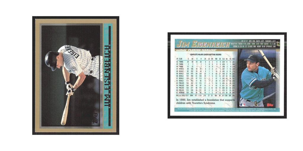 1998 Topps Jim Eisenreich Florida Marlins #67