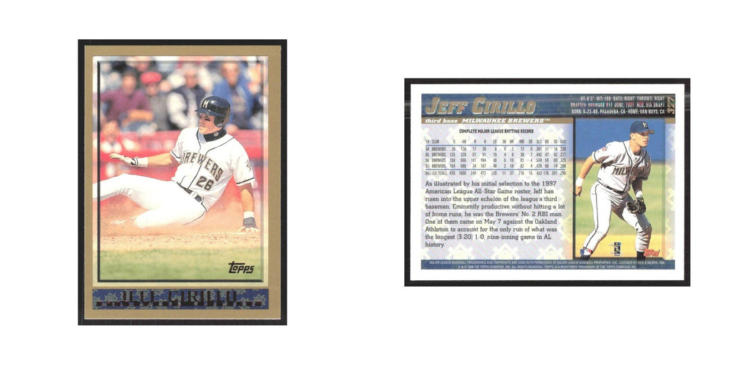 1998 Topps Jeff Cirillo Brewers #327