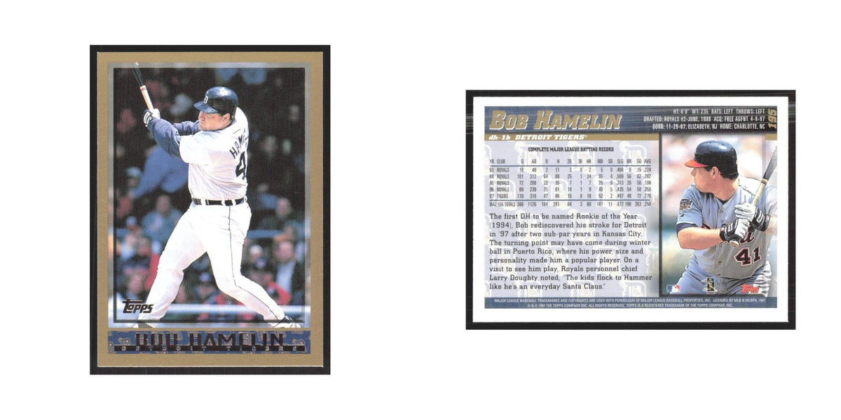1998 Topps Bob Hamelin Tigers #195