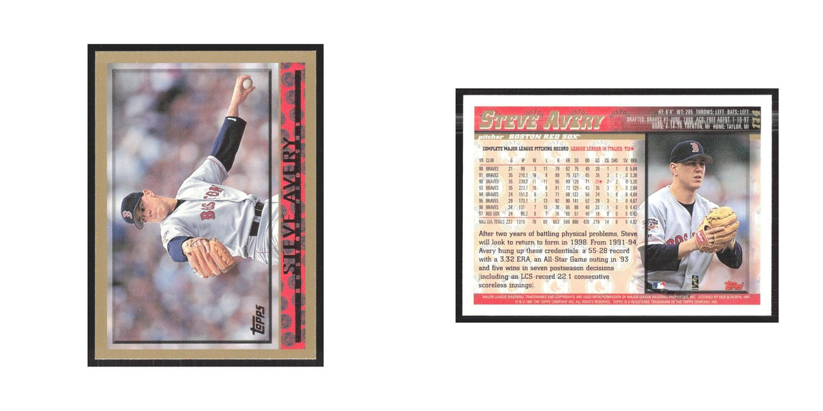 1998 Topps Steve Avery Red Sox #114