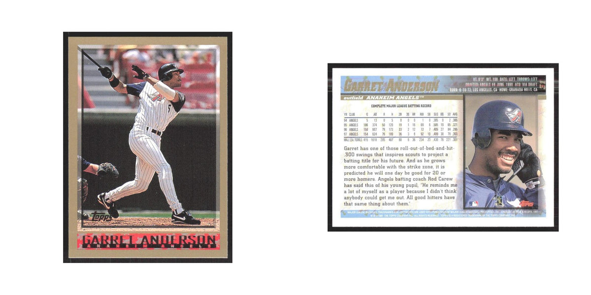 1998 Topps Garret Anderson Angels #31