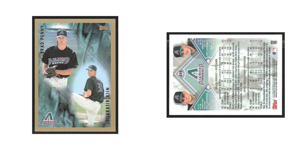 1998 Topps Brad Penny/Nick Bierbrodt Diamondbacks #499