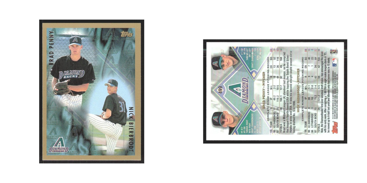 1998 Topps Brad Penny/Nick Bierbrodt Diamondbacks #499