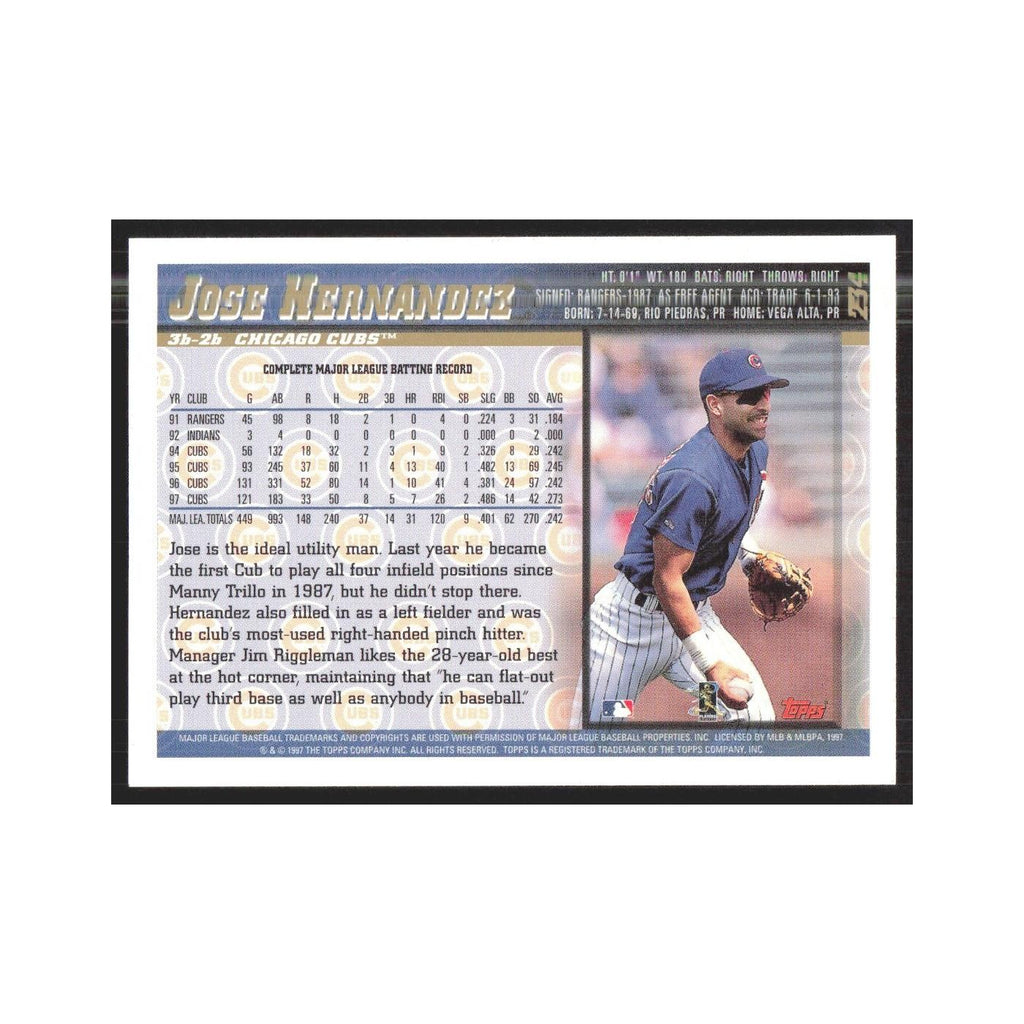 1998 Topps Jose Hernandez Cubs #234