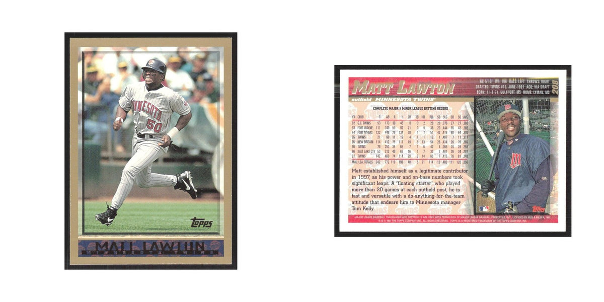 1998 Topps Matt Lawton Twins #208