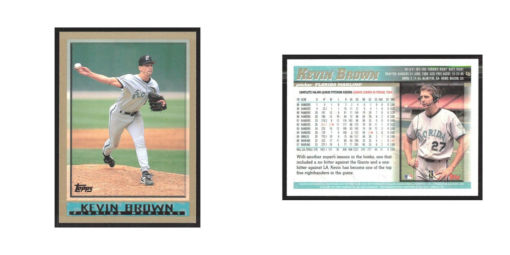 1998 Topps Kevin Brown Florida Marlins #6