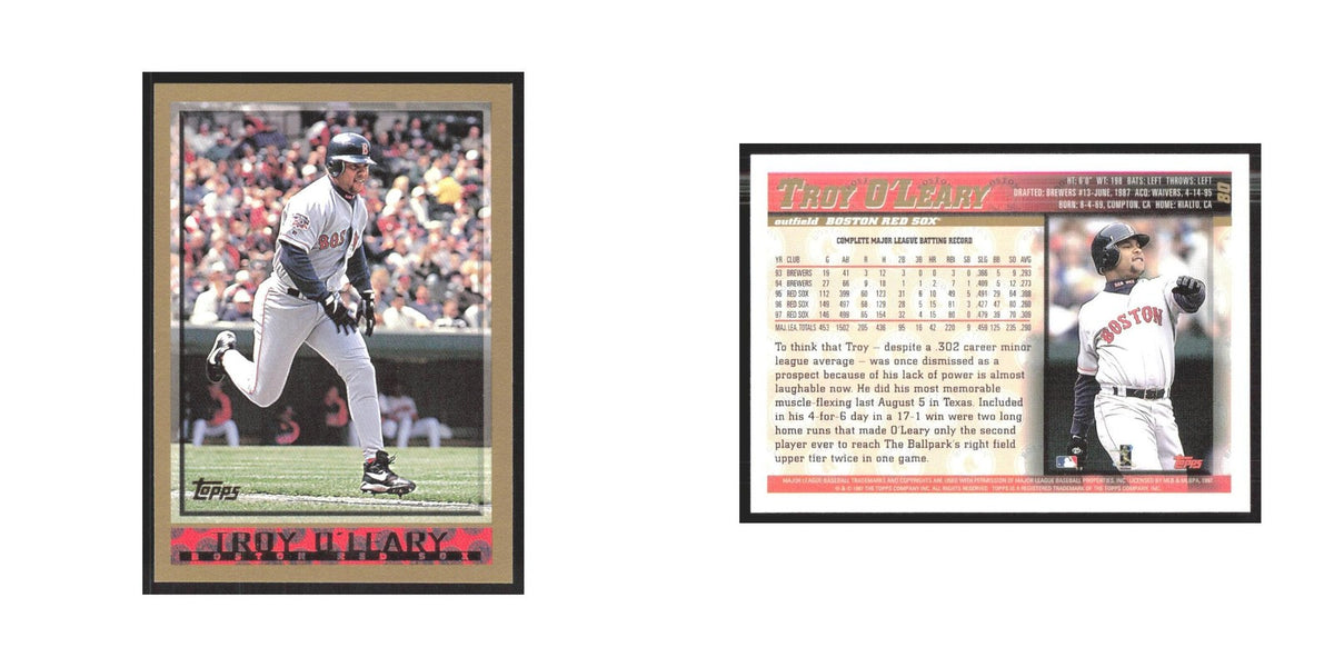 1998 Topps Troy O'Leary Red Sox #80