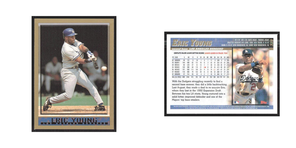 1998 Topps Eric Young Dodgers #389