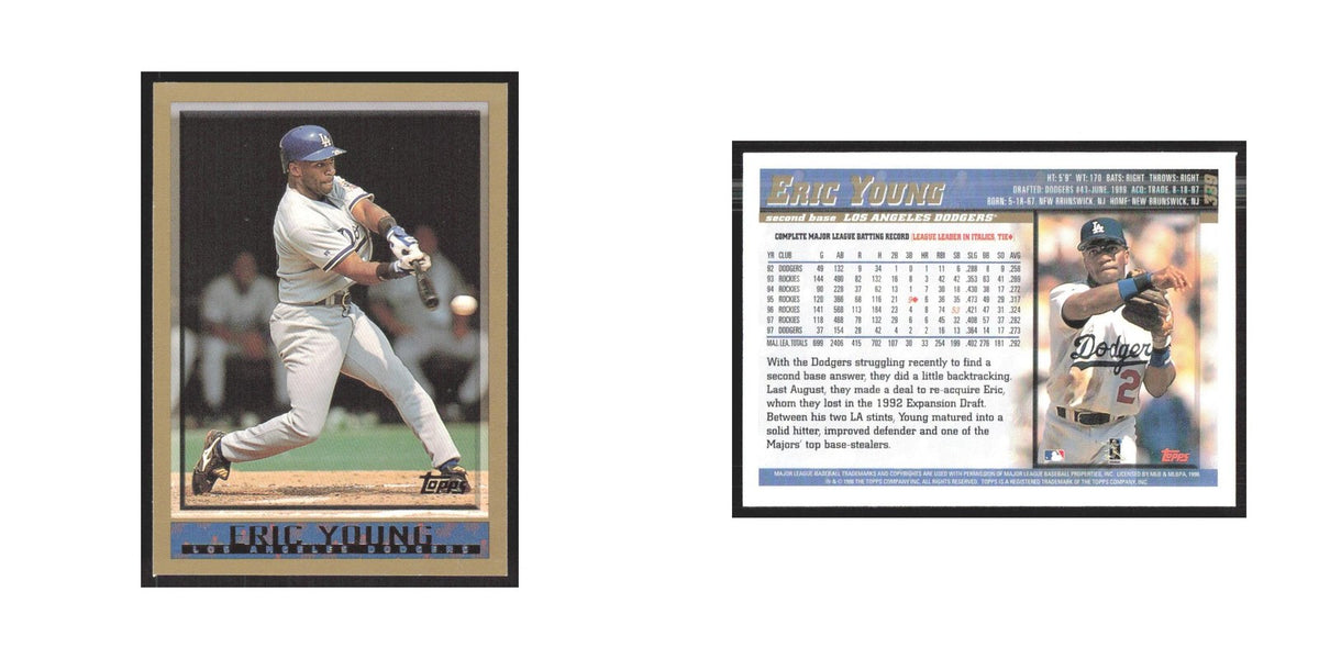 1998 Topps Eric Young Dodgers #389