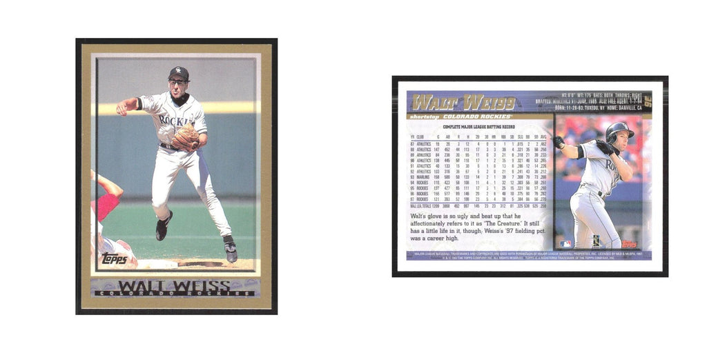 1998 Topps Walt Weiss Rockies #96