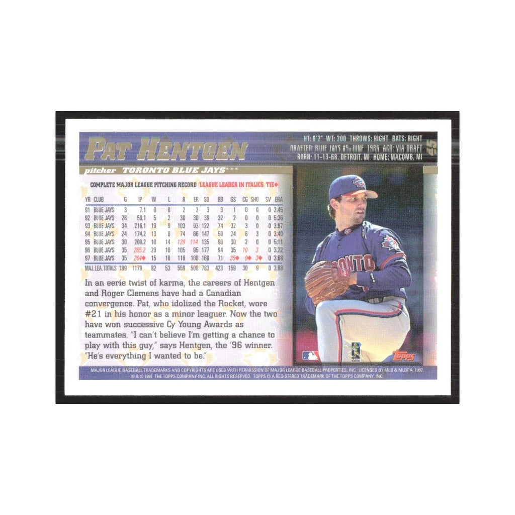 1998 Topps Pat Hentgen Blue Jays #45