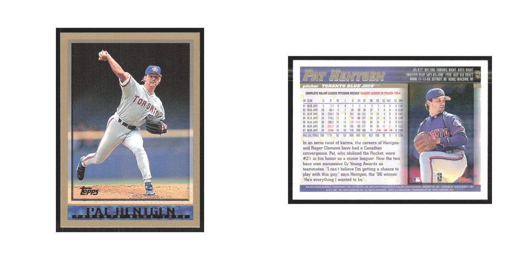 1998 Topps Pat Hentgen Blue Jays #45