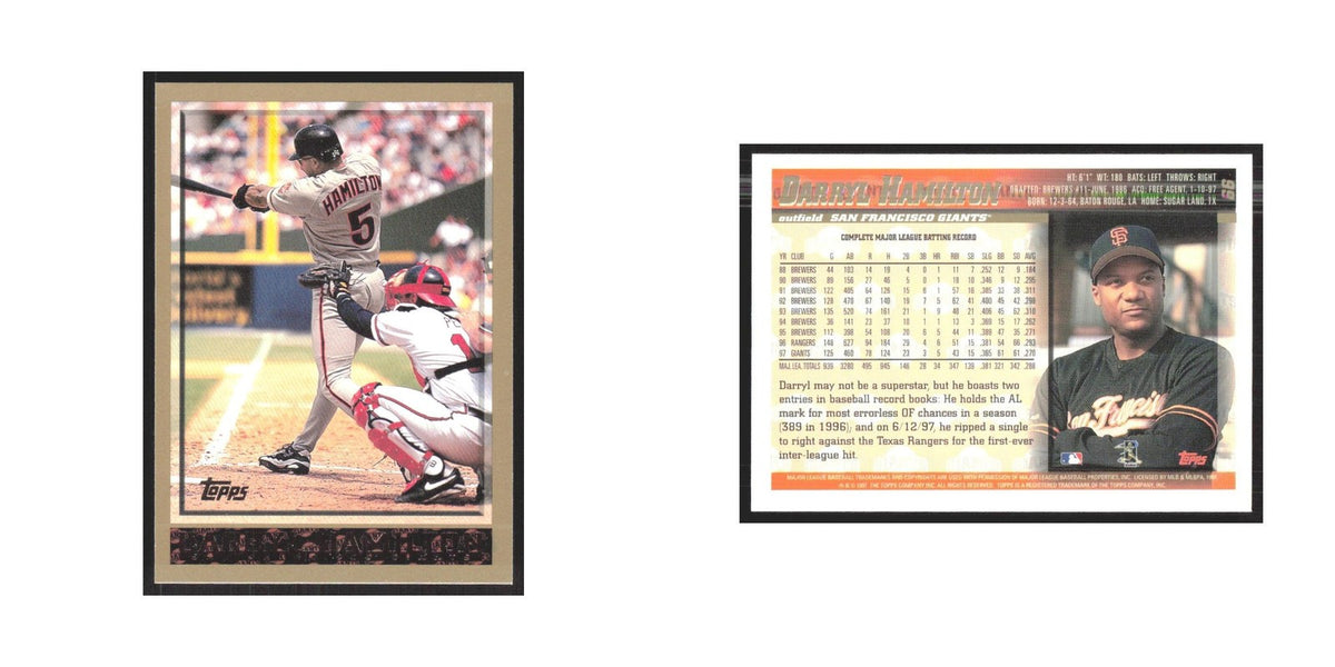 1998 Topps Darryl Hamilton Giants #66
