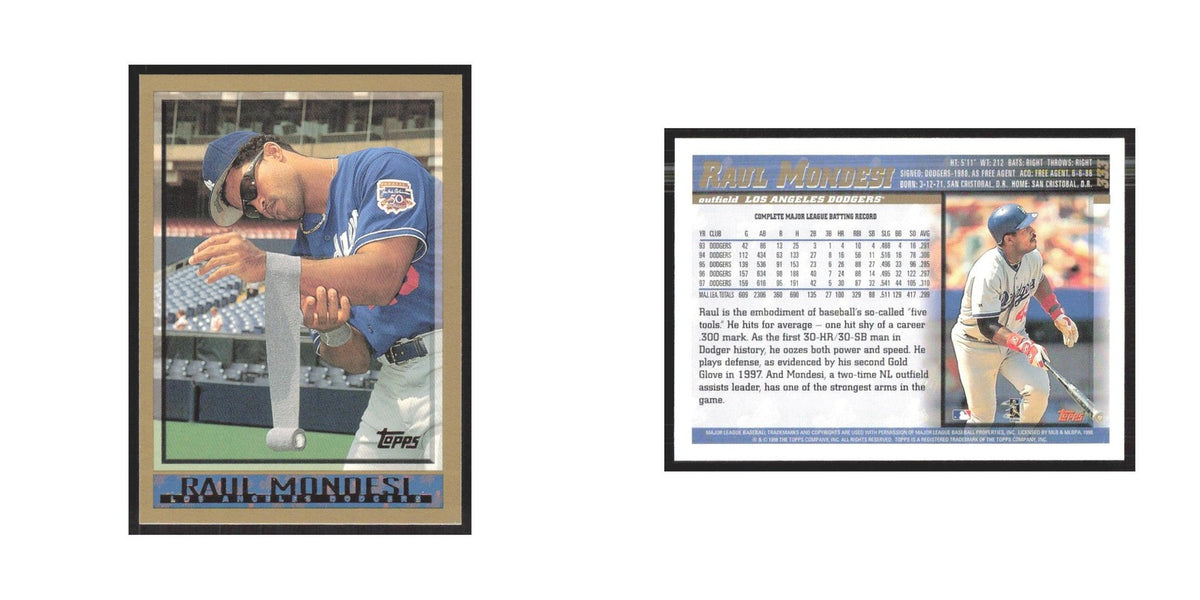 1998 Topps Raul Mondesi Dodgers #333