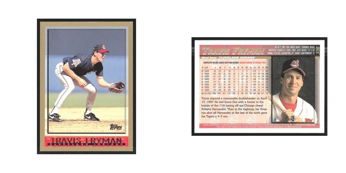 1998 Topps Travis Fryman Indians #390
