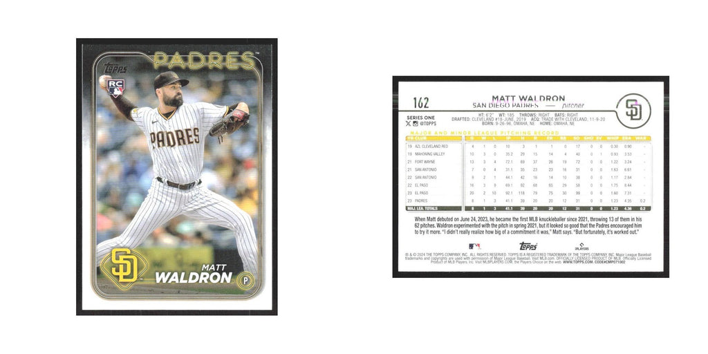2024 Topps Matt Waldron RC Padres #162