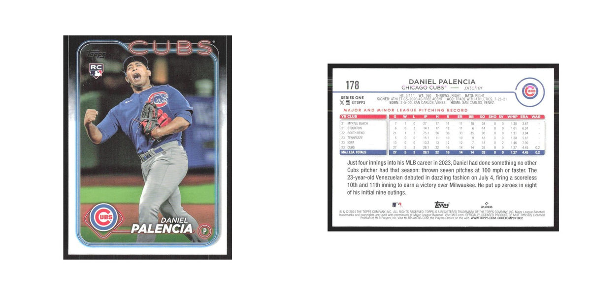 2024 Topps Daniel Palencia RC Cubs #178