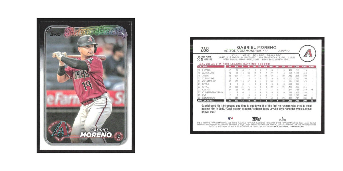 2024 Topps Gabriel Moreno Diamondbacks #268