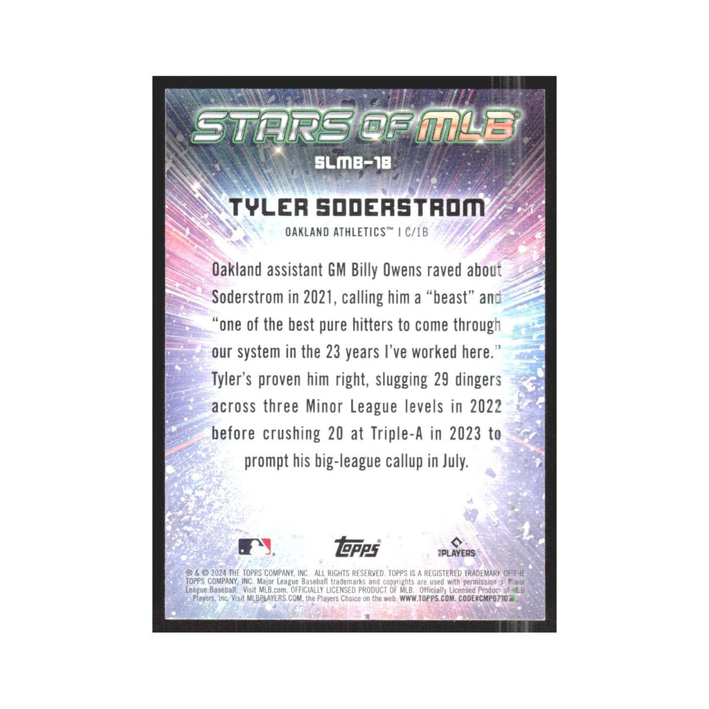 2024 Topps Tyler Soderstrom RC Athletics #SLMB-18