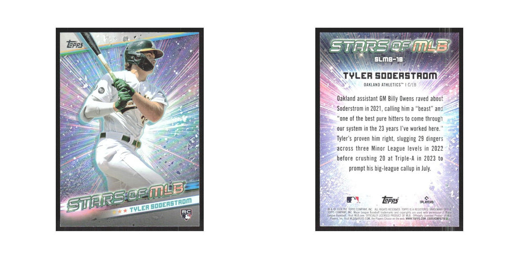 2024 Topps Tyler Soderstrom RC Athletics #SLMB-18