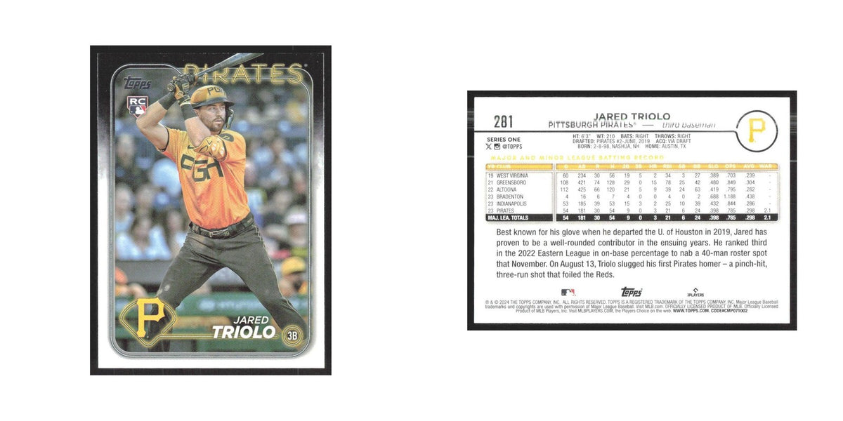 2024 Topps Jared Triolo RC Pirates #281