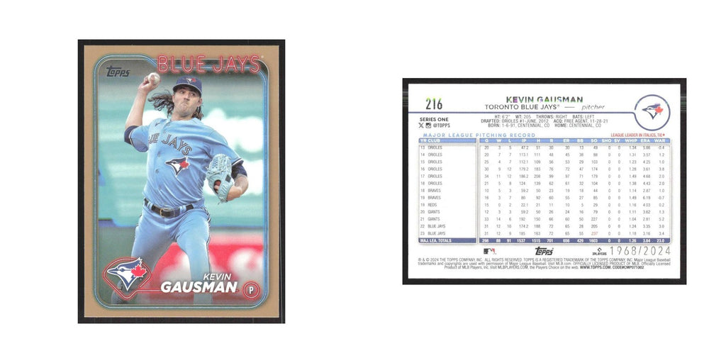 2024 Topps Kevin Gausman Blue Jays #216