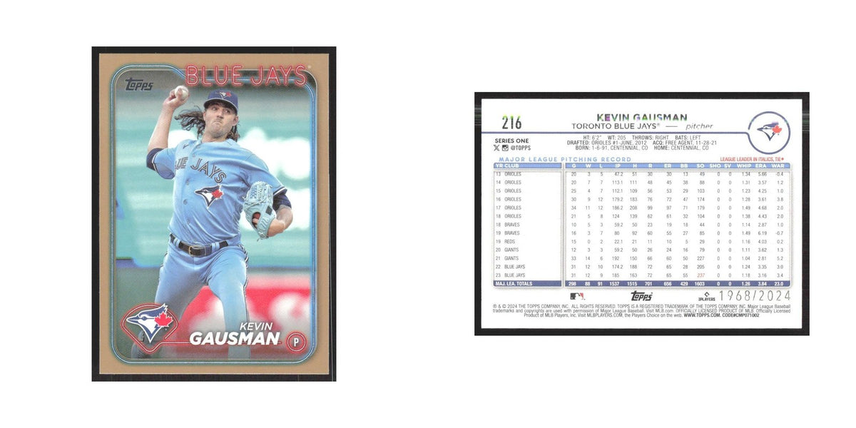 2024 Topps Kevin Gausman Blue Jays #216