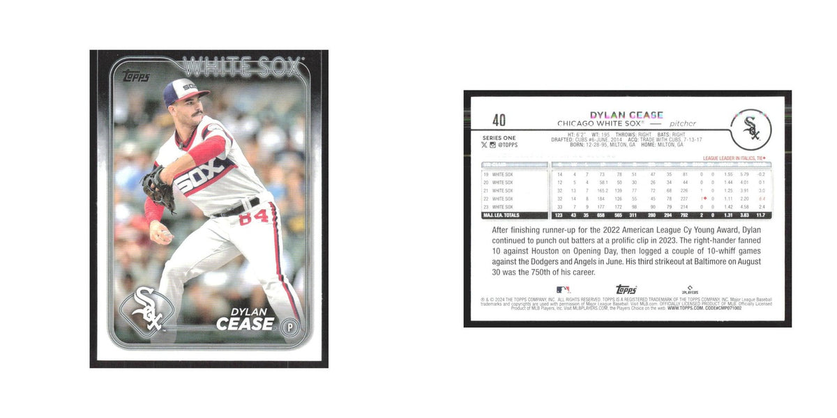 2024 Topps Dylan Cease White Sox #40