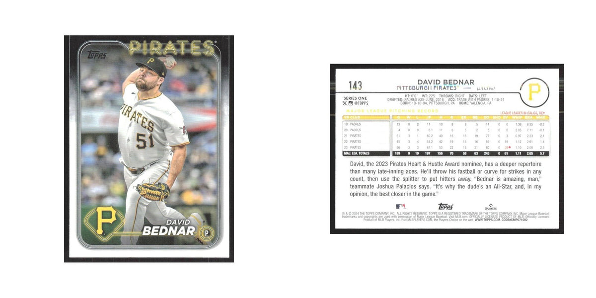 2024 Topps David Bednar Pirates #143