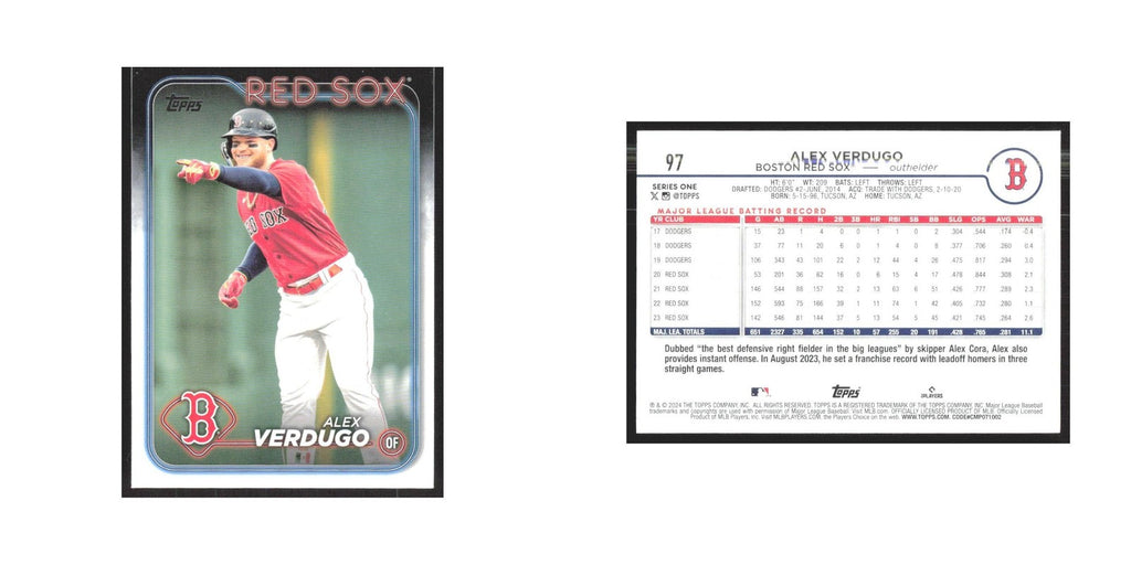 2024 Topps Alex Verdugo Red Sox #97