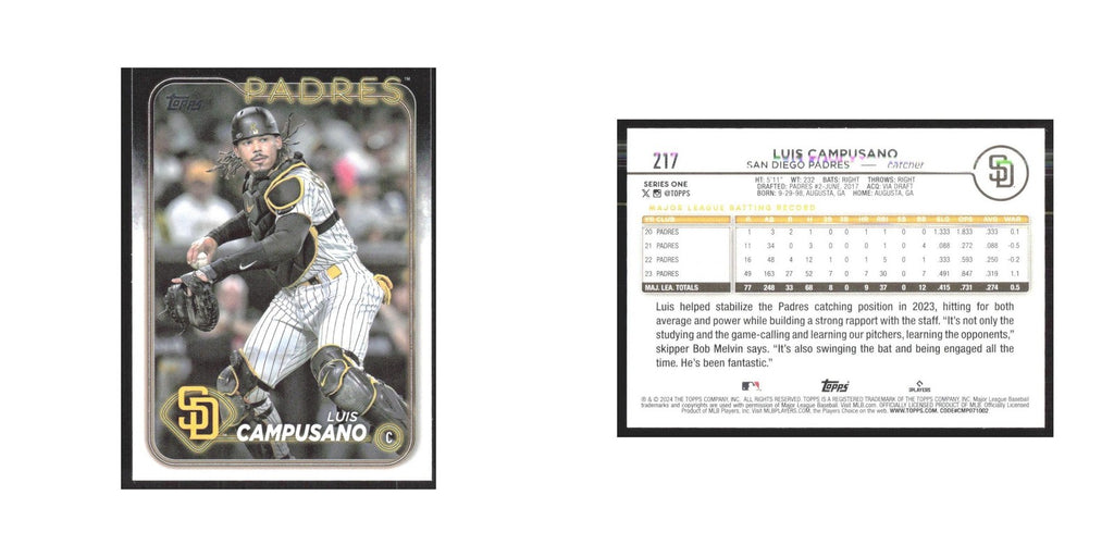 2024 Topps Luis Campusano Padres #217