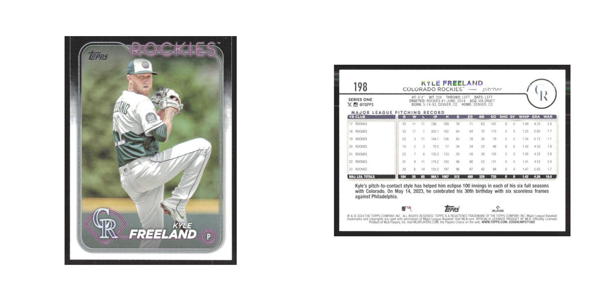 2024 Topps Kyle Freeland Rockies #198